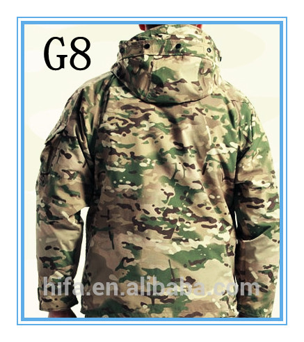 Manteau de camouflage extérieur veste Casaco hommes militaire G8 coupe-vent polaire chasse Jungle vêtements taille: M L XL XXL