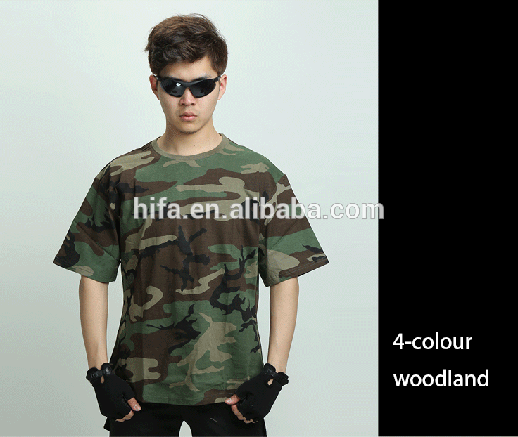t-shirts de camouflage uniformes de l'armée T-shirts de camouflage